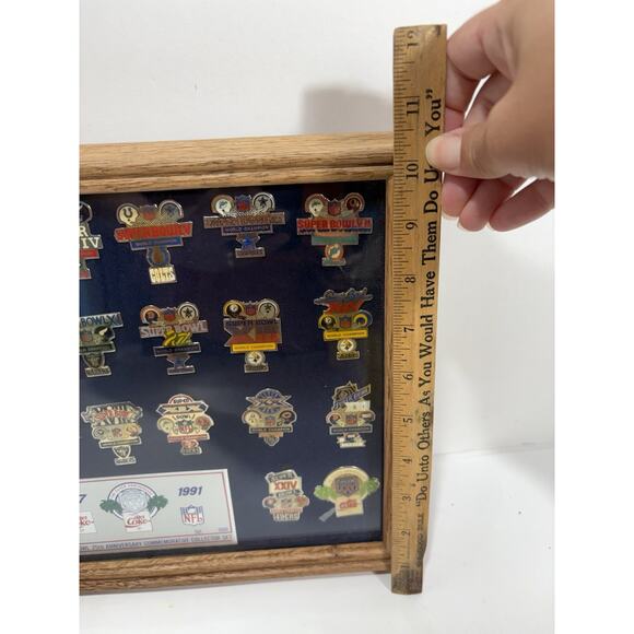 NFL SUPER BOWL XXV PIN SET COCA-COLA 1991 COMMEMORATIVE LIMITED 1500 PETER DAVID - Picture 2 of 10